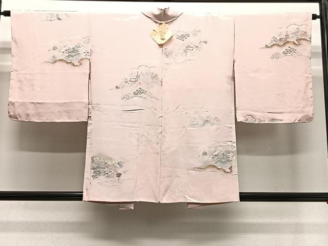 平和屋着物＃羽織　寿光織　風景文　金糸　正絹　逸品　未使用　CABE5037ua