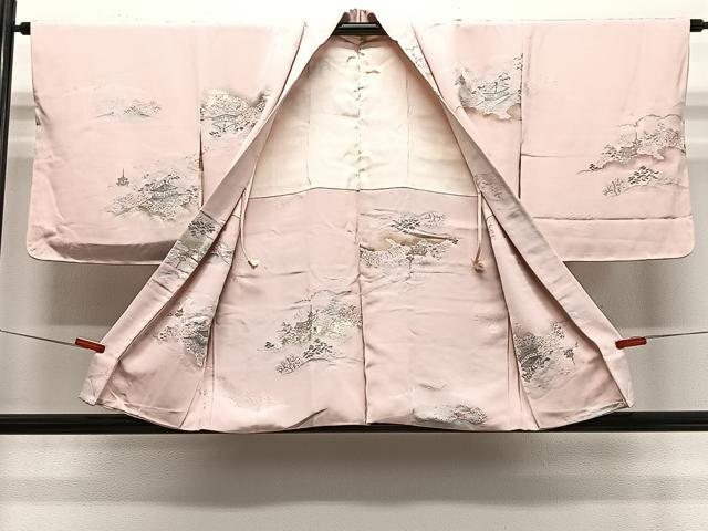 平和屋着物＃羽織　寿光織　風景文　金糸　正絹　逸品　未使用　CABE5037ua