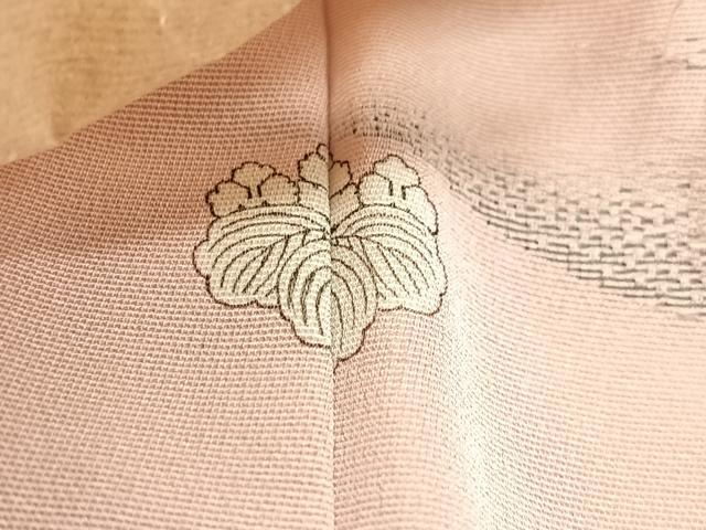 平和屋着物＃羽織　寿光織　風景文　金糸　正絹　逸品　未使用　CABE5037ua