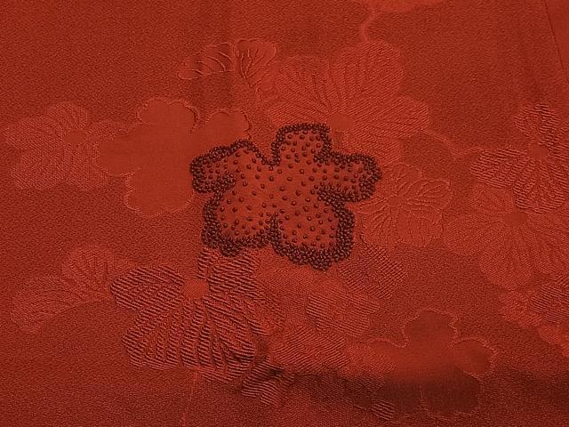 平和屋着物＃中国三大刺繍　相良刺繍　道行コート　蔦の葉文　正絹　逸品　CABE5069ua