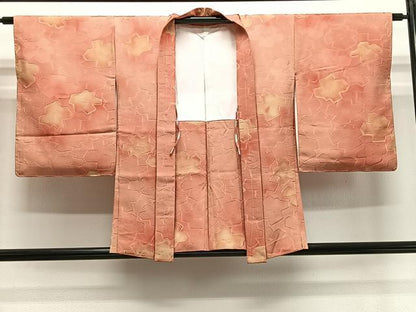 平和屋着物＃羽織　地紋起こし　花尽くし　舞花文　正絹　逸品　未使用　CABE5075ua