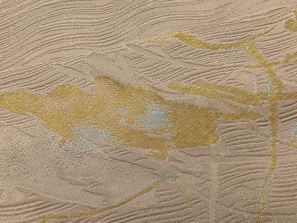 平和屋着物＃羽織　寿光織　枝葉文　金銀糸　正絹　逸品　未使用　CABE5079ua