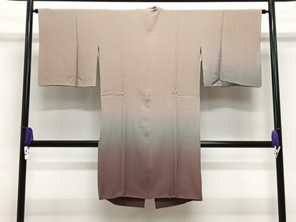 平和屋着物∞道中着　霞文　ロング丈　正絹　逸品　CABE5095ua