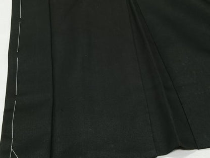 平和屋着物∞男性　羽織　黒紋付　羽裏：風景文　正絹　逸品　未使用　CABE5106ua