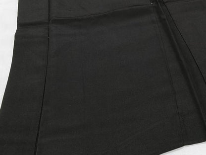 平和屋着物∞男性　長羽織　黒紋付　羽裏：唐獅子　正絹　逸品　CABE5111ua