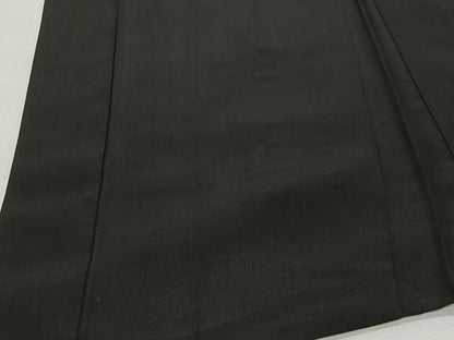 平和屋着物∞男性　長羽織　黒紋付　羽裏：風景文　正絹　逸品　CABE5112ua