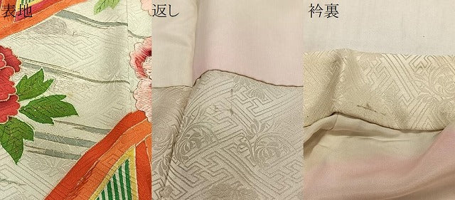 平和屋着物∞アンティーク　大正ロマン　長羽織　風景文　金彩　正絹　逸品　CABE5113ua