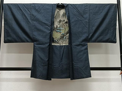 平和屋着物∞男性　羽織　本場大島紬　100亀甲　総詰め　正絹　逸品　CABE5119ua