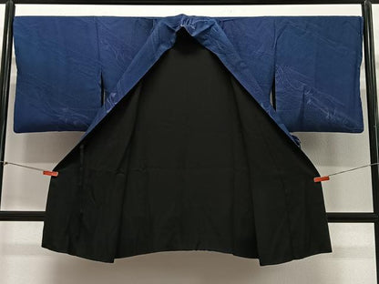 平和屋着物∞道中着　リバーシブル　草花文　暈し染め　ロング丈　正絹　逸品　CABE5123ua