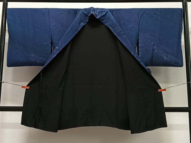 平和屋着物∞道中着　リバーシブル　草花文　暈し染め　ロング丈　正絹　逸品　CABE5123ua