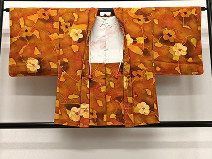 平和屋着物＃羽織　地紋起こし　草花文　暈し染め　正絹　逸品　未使用　CABE5138ua