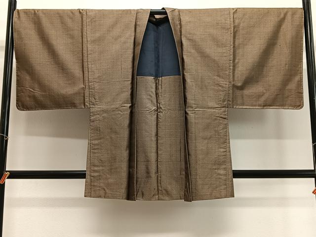平和屋着物＃男性　羽織　本場大島紬　絣文様　正絹　逸品　未使用　CABE5150ua