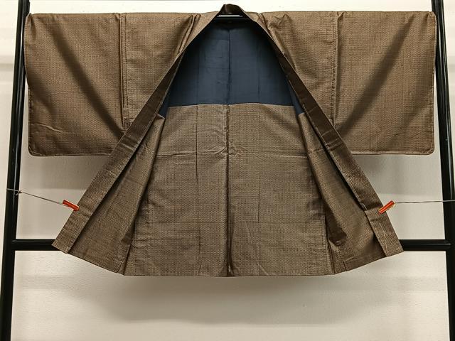 平和屋着物＃男性　羽織　本場大島紬　絣文様　正絹　逸品　未使用　CABE5150ua