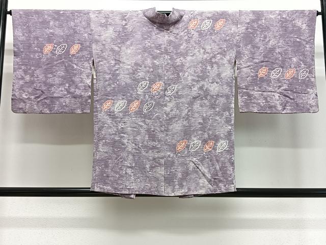 平和屋着物＃羽織　絞り　舞葉文　正絹　逸品　CABE5151ua