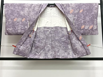 平和屋着物＃羽織　絞り　舞葉文　正絹　逸品　CABE5151ua