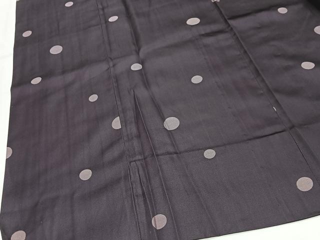 平和屋着物＃道行コート　雨コート　水玉文　ロング丈　正絹　逸品　CABE5195ua