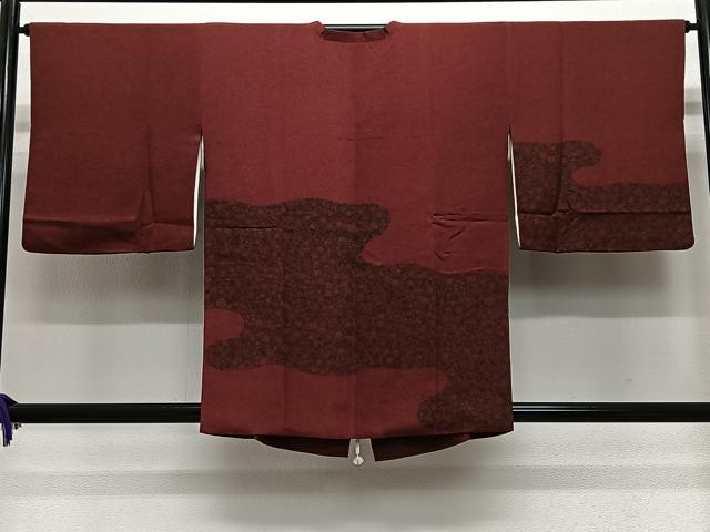 平和屋着物＃道行コート　更紗花文　正絹　逸品　CABE5200ua