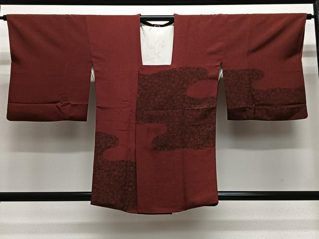 平和屋着物＃道行コート　更紗花文　正絹　逸品　CABE5200ua