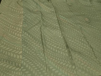 平和屋着物＃染色家 岩浅公展　道中着　草花文　暈し染め　正絹　逸品　CABE5202in