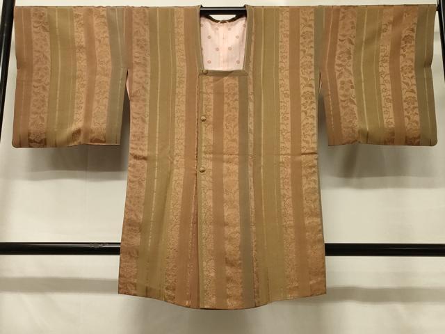 平和屋着物＃染色家 岩浅公展　道行コート　枝花間道　伊と幸　ますいわ屋扱い　反端付き　正絹　逸品　CABE5205in