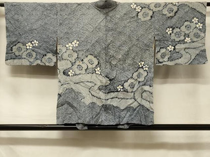 平和屋着物＃羽織　総絞り　立波舞花文　正絹　逸品　CABE5293in