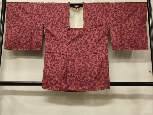 平和屋着物＃道行コート　草花文　正絹　逸品　未使用　CABE5299in