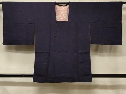 平和屋着物＃道行コート　草花文　正絹　逸品　CABE5309in