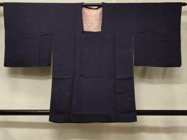 平和屋着物＃道行コート　草花文　正絹　逸品　CABE5309in