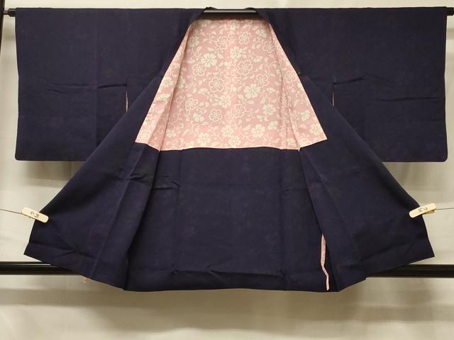 平和屋着物＃道行コート　草花文　正絹　逸品　CABE5309in