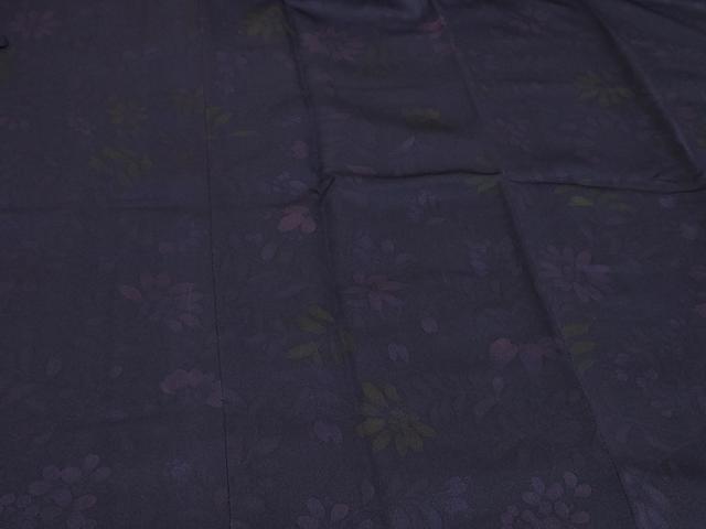 平和屋着物＃道行コート　草花文　正絹　逸品　CABE5309in
