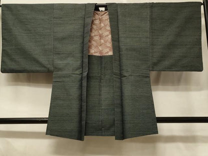 平和屋着物＃男性　羽織　紬地　絣文様　正絹　逸品　CABE5316in