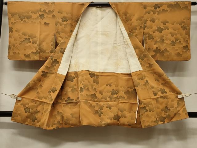 平和屋着物＃道行コート　舞梅文　暈し染め　金彩　正絹　逸品　CABE5318in