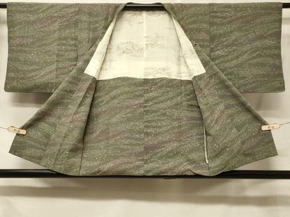 平和屋着物＃道行コート　霞文　暈し染め　正絹　逸品　CABE5332in