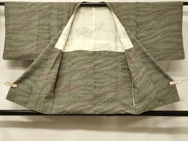平和屋着物＃道行コート　霞文　暈し染め　正絹　逸品　CABE5332in