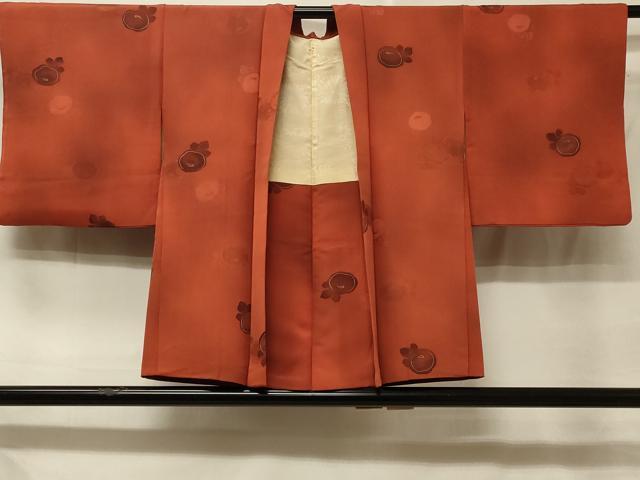 平和屋着物＃羽織　地紋起こし　草花文　暈し染め　正絹　逸品　CABE5336in