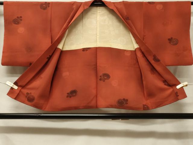 平和屋着物＃羽織　地紋起こし　草花文　暈し染め　正絹　逸品　CABE5336in