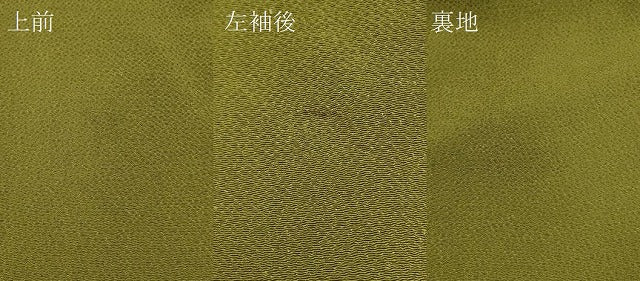 平和屋着物＃道行コート　青丹色　鬼しぼ縮緬　正絹　逸品　CABE5338in