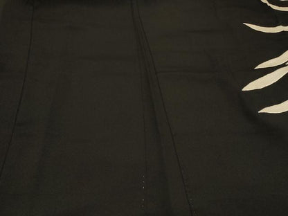 平和屋着物＃羽織　総刺繍　乱菊　黒地　金糸　正絹　逸品　CABE5348in