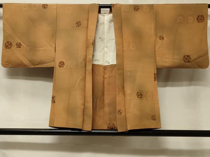 平和屋着物＃羽織　地紋起こし　亀甲花文　暈し染め　正絹　逸品　CABE5350in