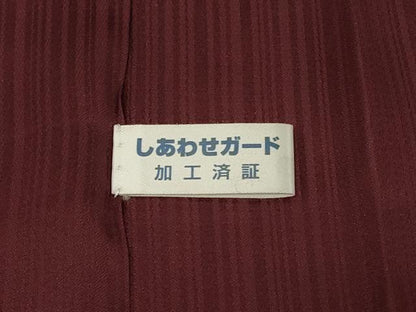 平和屋着物＃道行コート　霞文　たたき染め　ロング丈　正絹　逸品　CABE5353in