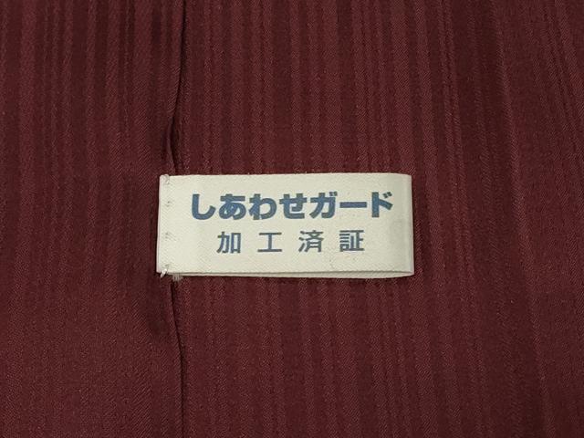 平和屋着物＃道行コート　霞文　たたき染め　ロング丈　正絹　逸品　CABE5353in