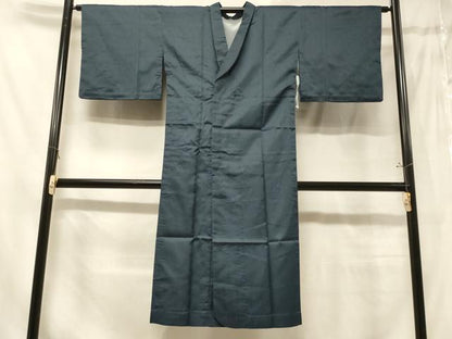 平和屋着物＃道行コート　雨コート　単衣　変わり立涌文　ロング丈　正絹　逸品　CABE5360in