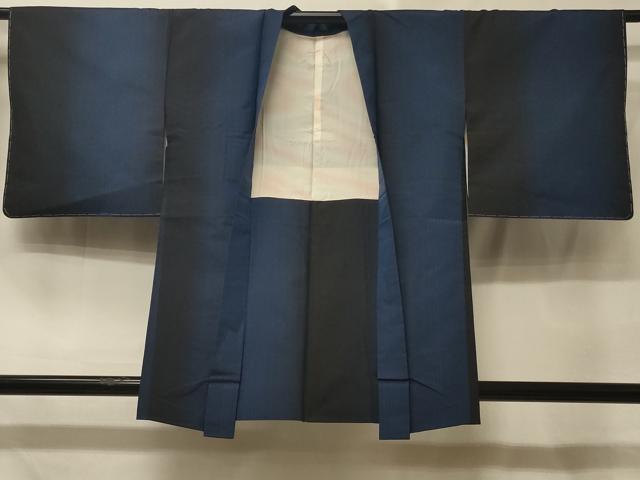 平和屋着物＃本場縞大島紬　羽織　間道　正絹　逸品　未使用　CABE5434in