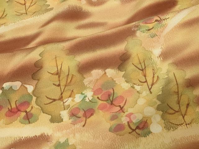 平和屋着物＃羽織　樹林文　暈し染め　正絹　逸品　CABE5435in