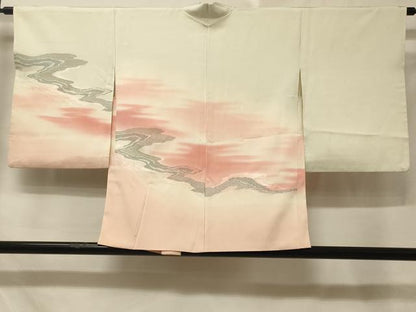平和屋着物＃羽織 流水文 暈し染め 金銀糸 正絹 逸品 CABE5436in