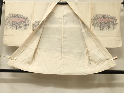 平和屋着物＃羽織 寿光織 風景文 正絹 逸品 CABE5443in