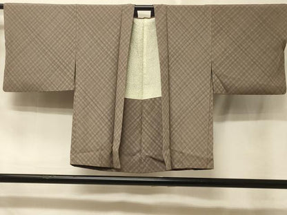 平和屋着物＃羽織 格子柄 正絹 逸品 CABE5450in
