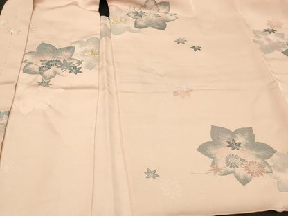 平和屋着物＃羽織 寿光織 草花文 金糸 正絹 逸品 CABE5459in