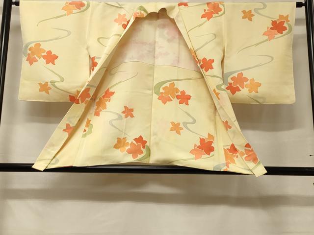 平和屋着物＃羽織　地紋起こし　流水花文　正絹　逸品　未使用　CABE5462in
