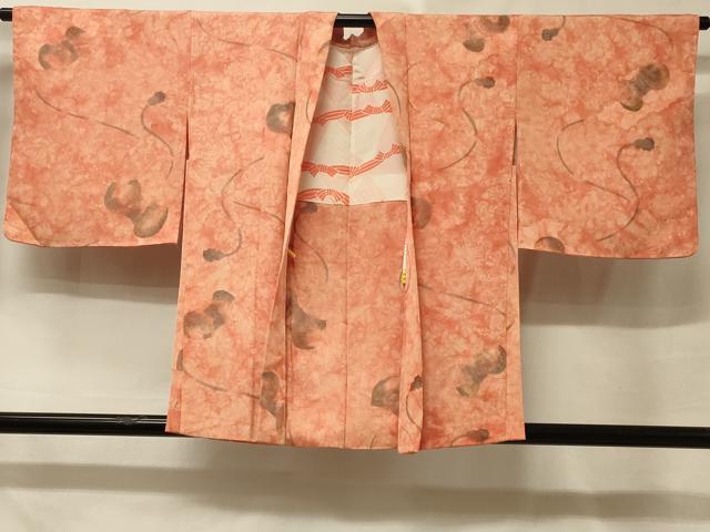 平和屋着物＃羽織　地紋起こし　鼓文　暈し染め　正絹　逸品　未使用　CABE5463in